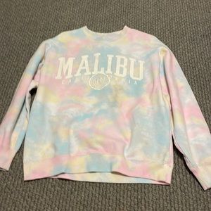 tie dye malibu sweatshirt
